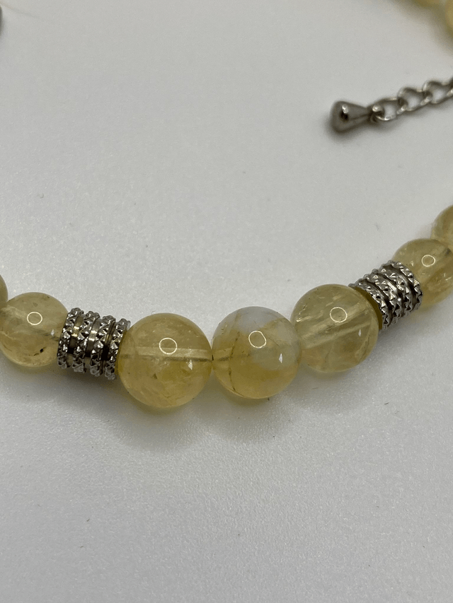 Bracelet "Effet Papillon" – Citrine de Madagascar