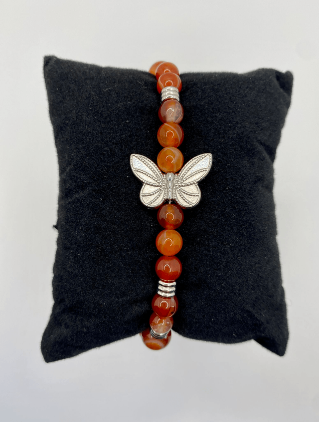 Bracelet "Effet Papillon" – Cornaline (Chine)
