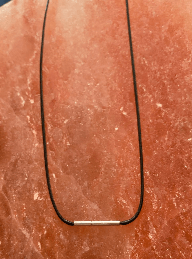 Pendentif Coeur en Inox & Quartz Rose sur cordon