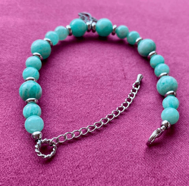 Bracelet Petit Ange Amazonite (Qualité Extra) - Collection Noel 2024